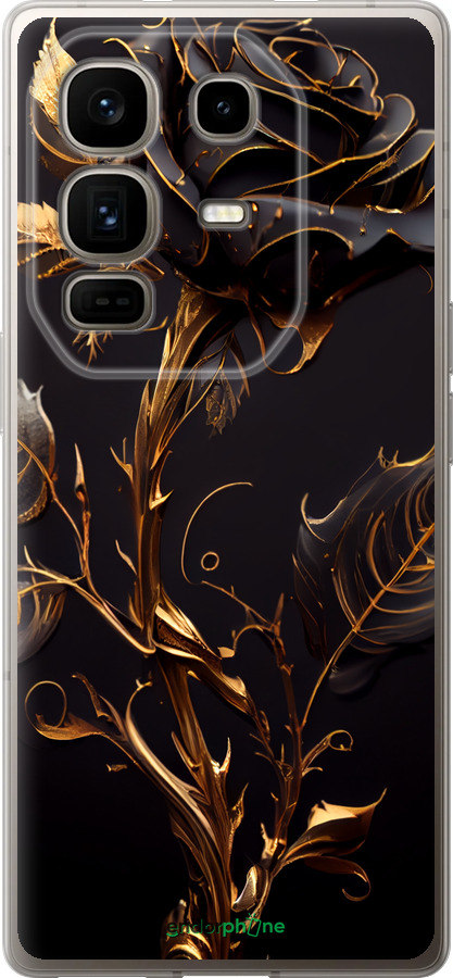 Силіконовий чехол Троянда 3 для Infinix Note 50 Pro+ - 5552u-4041 изображение 