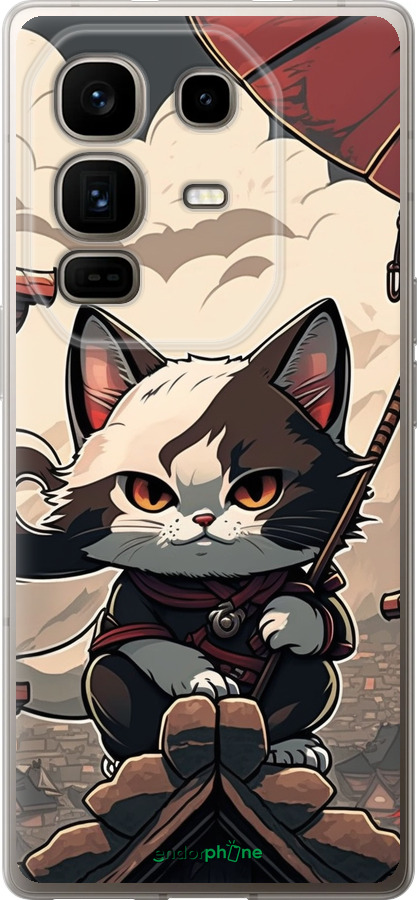 Силиконовый чехол Япония - кот на крыше для Infinix Note 50 Pro+ - 5582u-4041 изображение 