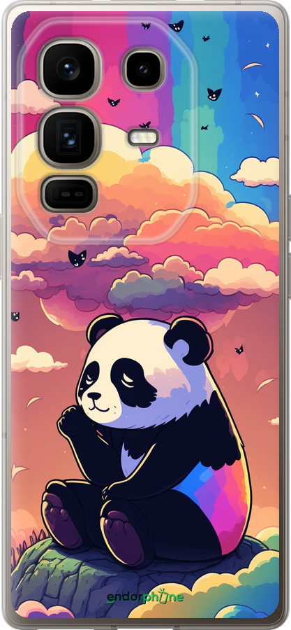 Силиконовый чехол Панда в облаках для Infinix Note 50 Pro+ - 5585u-4041 изображение 