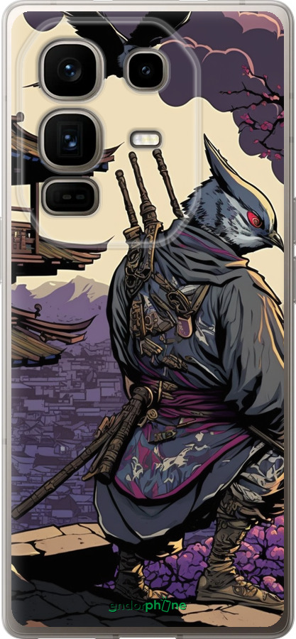 Силиконовый чехол Птица воин для Infinix Note 50 Pro+ - 5587u-4041 изображение 