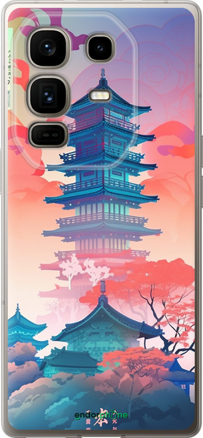 Силиконовый чехол Япония монастырь для Infinix Note 50 Pro+ - 5590u-4041 изображение 