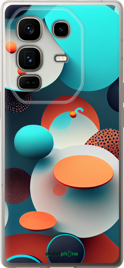 Силиконовый чехол Горошек абстракция для Infinix Note 50 Pro+ - 5608u-4041 изображение 