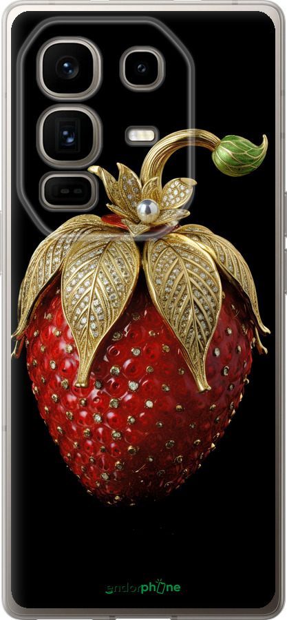 Силиконовый чехол Клубника v3 для Infinix Note 50 Pro+ - 5638u-4041 изображение 