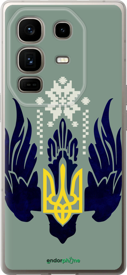 Силиконовый чехол Тризуб с крыльями для Infinix Note 50 Pro+ - 5640u-4041 изображение 