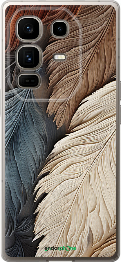 Силиконовый чехол Листья в стиле бохо для Infinix Note 50 Pro+ - 5643u-4041 изображение 