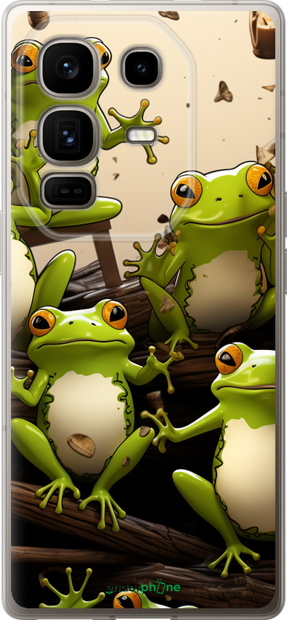 Силиконовый чехол Жабки для Infinix Note 50 Pro+ - 5656u-4041 изображение 