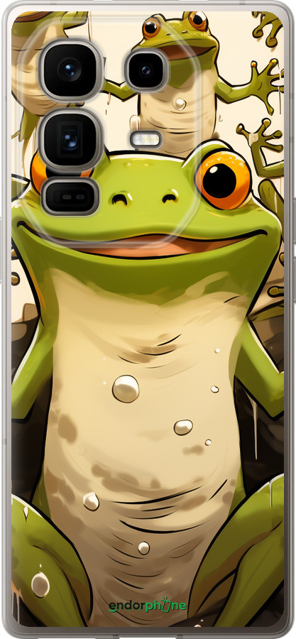 Силіконовий чехол Весела жаба для Infinix Note 50 Pro+ - 5658u-4041 изображение 