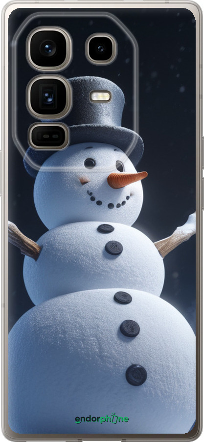 Силіконовий чехол Сніговик для Infinix Note 50 Pro+ - 5826u-4041 изображение 