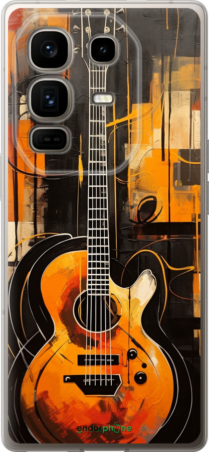 Силиконовый чехол Чехол для телефона Оранжевая Гитара для Infinix Note 50 Pro+ - 5934u-4041 изображение 