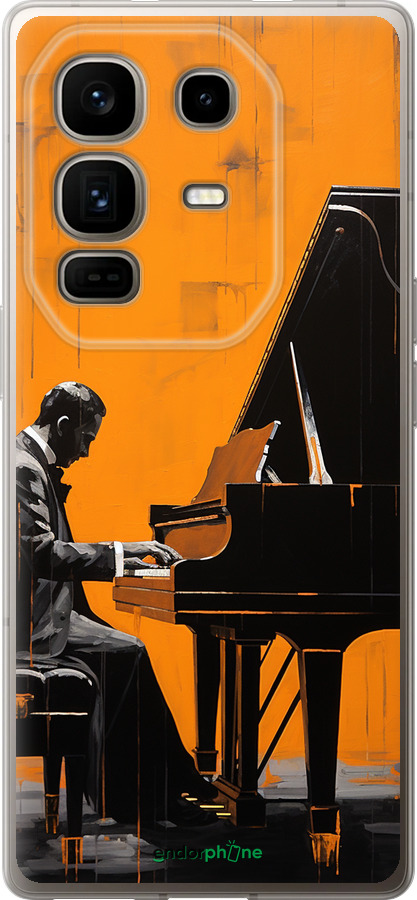 Силиконовый чехол Чехол для телефона Мужчина за Роялем для Infinix Note 50 Pro+ - 5938u-4041 изображение 