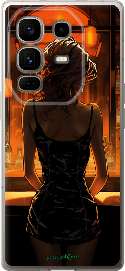 Силиконовый чехол Чехол для телефона Девушка в баре для Infinix Note 50 Pro+ - 5947u-4041 изображение 