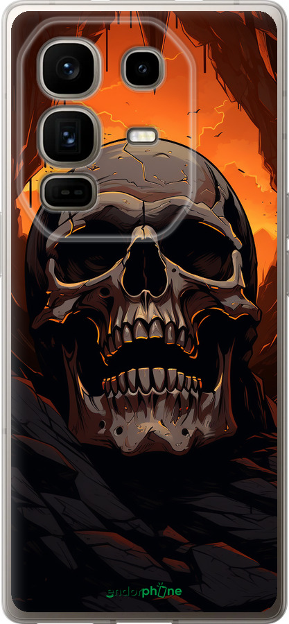 Силиконовый чехол Череп в пещере для Infinix Note 50 Pro+ - 5959u-4041 изображение 