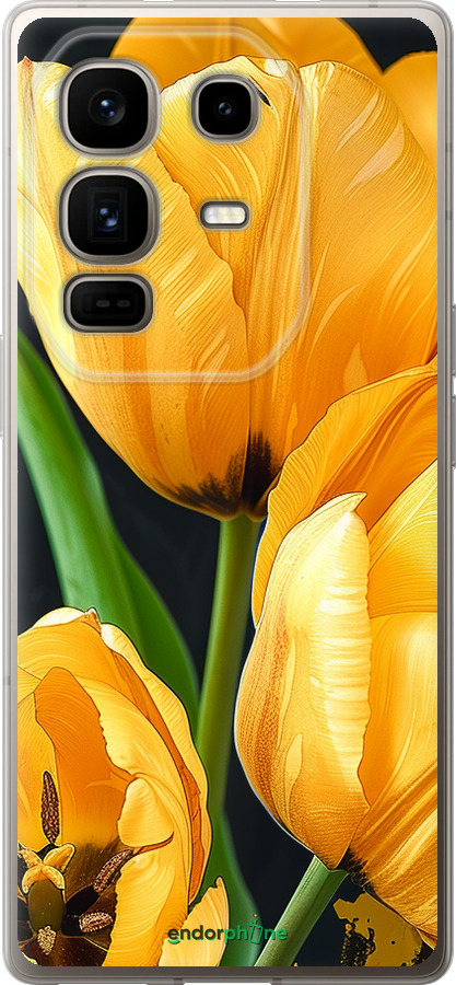 Силіконовий чехол Жовті тюльпани для Infinix Note 50 Pro+ - 5991u-4041 изображение 