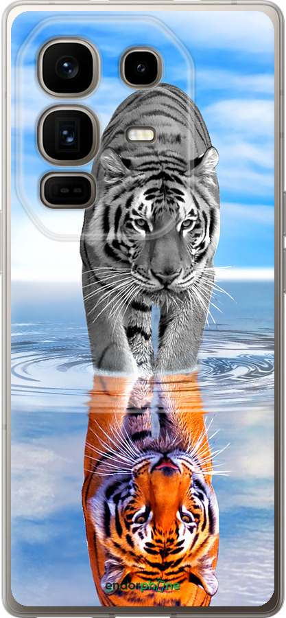 Силиконовый чехол Тигр для Infinix Note 50 Pro+ - 6016u-4041 изображение 