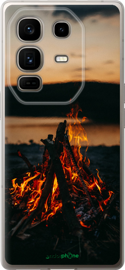 Силиконовый чехол Огонь для Infinix Note 50 Pro+ - 6021u-4041 изображение 