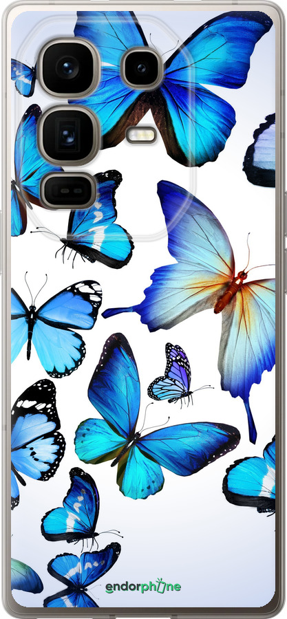Силиконовый чехол Бабочки для Infinix Note 50 Pro+ - 6023u-4041 изображение 
