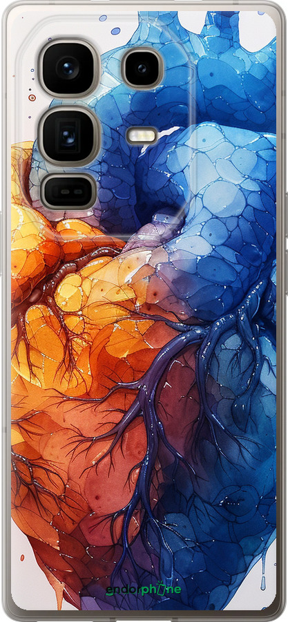 Силиконовый чехол Арт-сердце для Infinix Note 50 Pro+ - 6034u-4041 изображение 