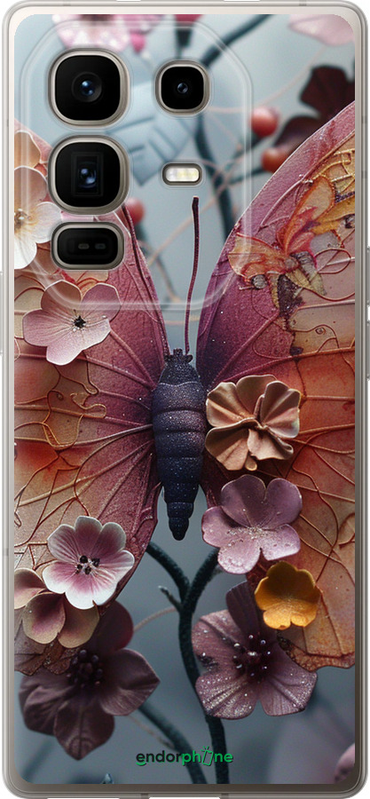 Силиконовый чехол Fairy Butterfly для Infinix Note 50 Pro+ - 6048u-4041 изображение 