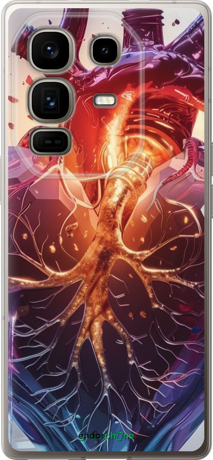 Силиконовый чехол Crystal Heart для Infinix Note 50 Pro+ - 6070u-4041 изображение 