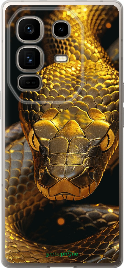 Силиконовый чехол Golden snake для Infinix Note 50 Pro+ - 6072u-4041 изображение 