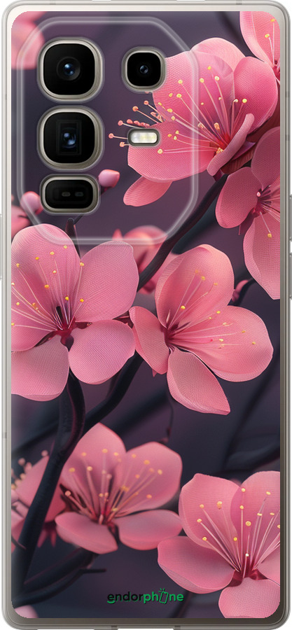 Силиконовый чехол Пурпурная сакура для Infinix Note 50 Pro+ - 6075u-4041 изображение 