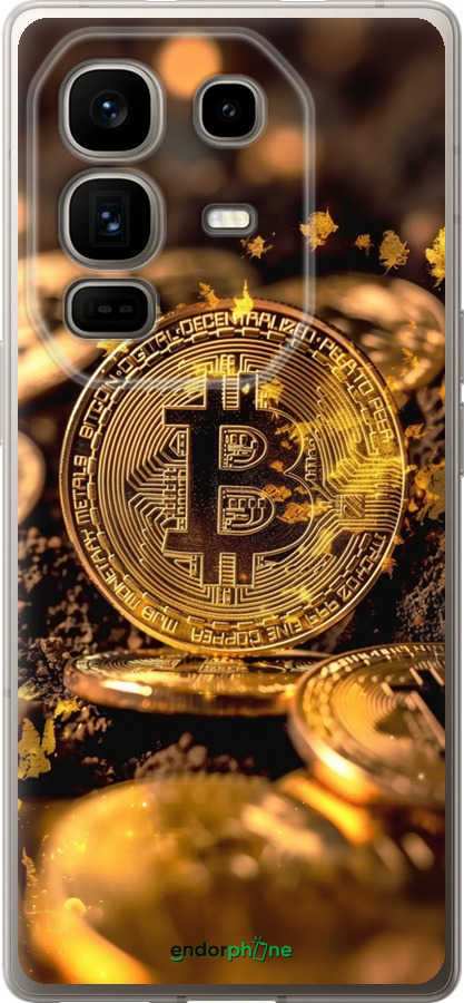 Силиконовый чехол Золотая лихорадка биткойна для Infinix Note 50 Pro+ - 6089u-4041 изображение 