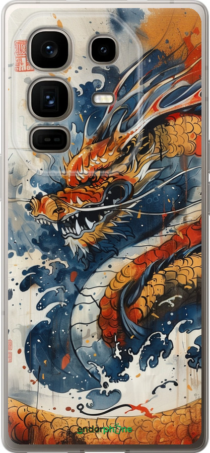 Силиконовый чехол Ярость дракона для Infinix Note 50 Pro+ - 6112u-4041 изображение 