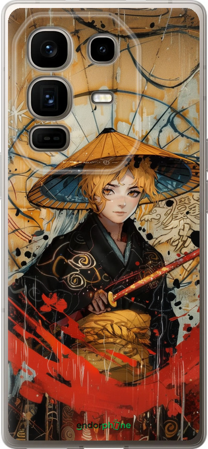 Силиконовый чехол Самурайская отвага для Infinix Note 50 Pro+ - 6115u-4041 изображение 