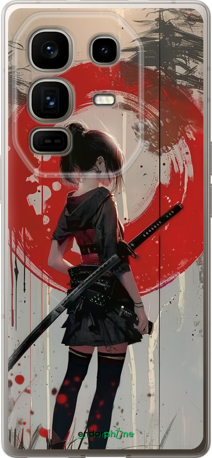 Силиконовый чехол Сумерки воина: Танец с катаной для Infinix Note 50 Pro+ - 6123u-4041 изображение 