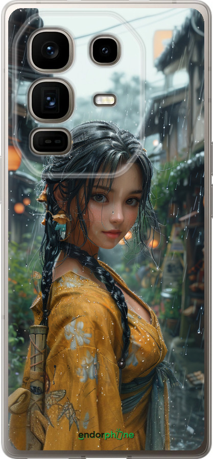 Силиконовый чехол Anime-girl для Infinix Note 50 Pro+ - 6133u-4041 изображение 