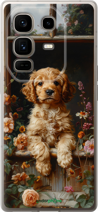 Силиконовый чехол Щенок cocker spaniel для Infinix Note 50 Pro+ - 6136u-4041 изображение 