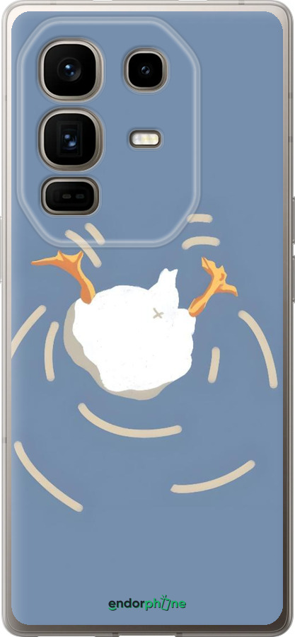 Силиконовый чехол Гусь ныряет для Infinix Note 50 Pro+ - 6275u-4041 изображение 