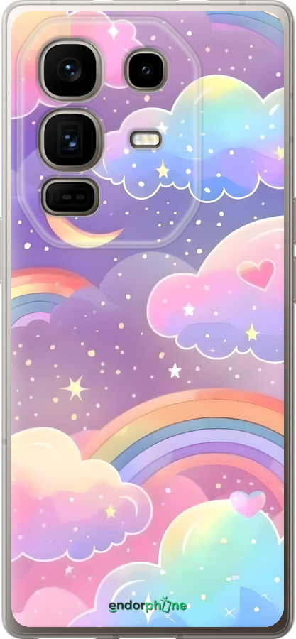 Силіконовий чехол Хмари та веселка для Infinix Note 50 Pro+ - 6312u-4041 изображение 