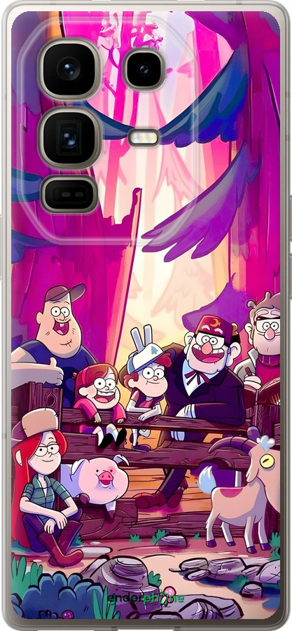 Силиконовый чехол Гравити Фолз для Infinix Note 50 Pro+ - 6365u-4041 изображение 