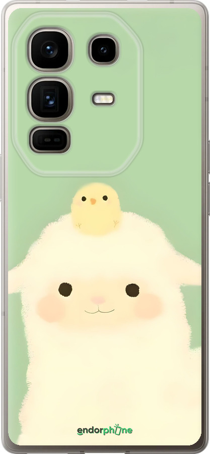 Силиконовый чехол Барашек и ципленок для Infinix Note 50 Pro+ - 6369u-4041 изображение 