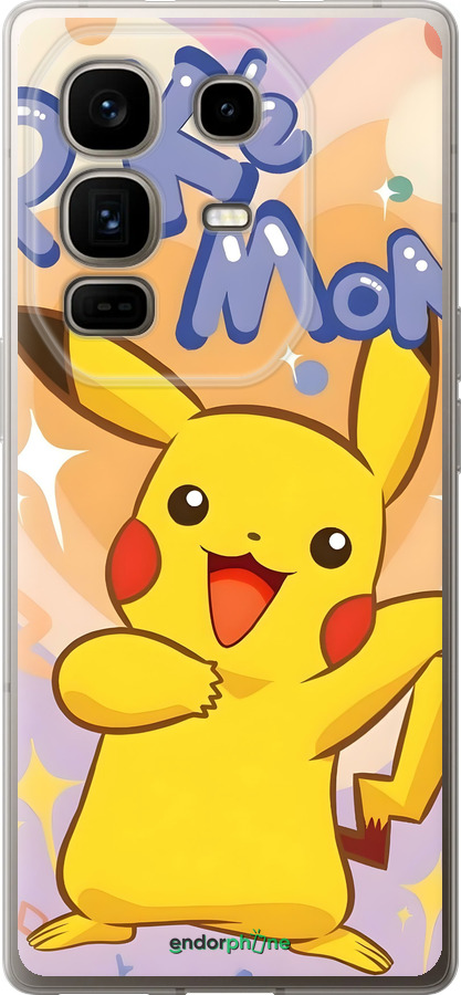 Силиконовый чехол Пикачу для Infinix Note 50 Pro+ - 6383u-4041 изображение 