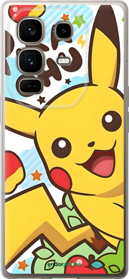 Силіконовий чехол Пикачу 2 для Infinix Note 50 Pro+ - 6391u-4041 изображение 