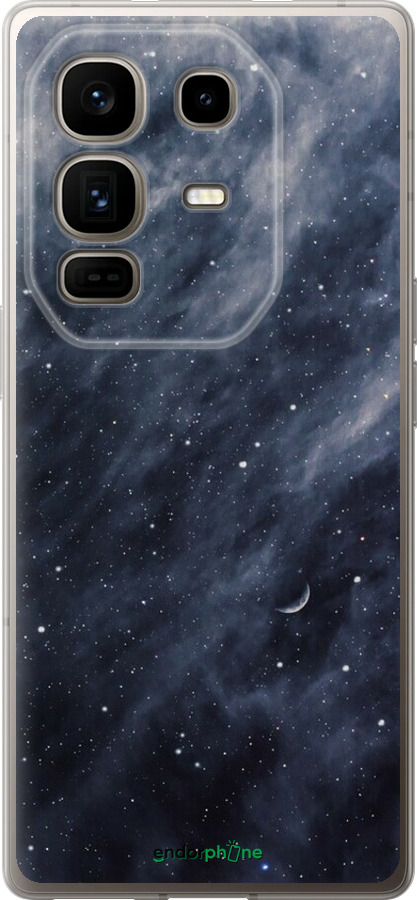 Силиконовый чехол Голубые облака, Голубая луна для Infinix Note 50 Pro+ - 6398u-4041 изображение 