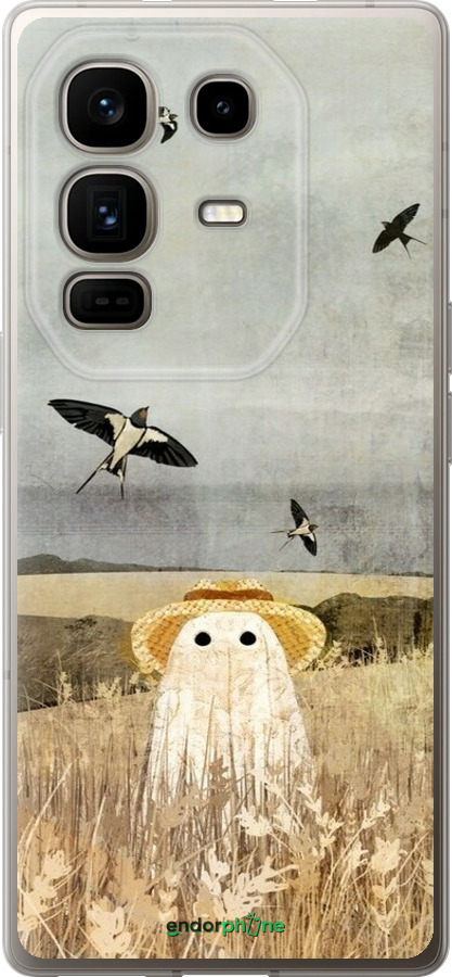 Силиконовый чехол Призрак в поле для Infinix Note 50 Pro+ - 6427u-4041 изображение 