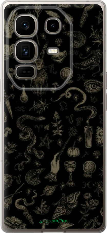 Силиконовый чехол Мистический коллаж с травами и магическими символами для Infinix Note 50 Pro+ - 6428u-4041 изображение 