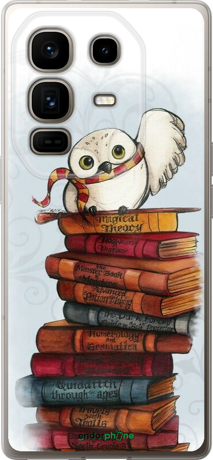 Силіконовий чехол Сова та книги для Infinix Note 50 Pro+ - 6436u-4041 изображение 