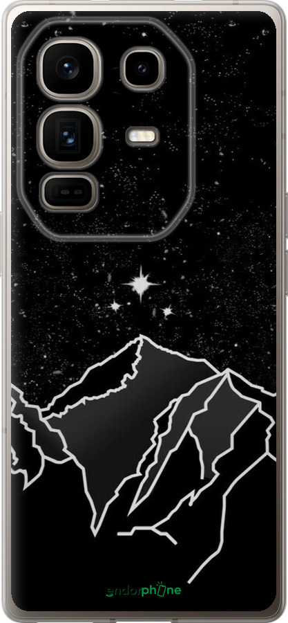 Силиконовый чехол Минималистический горный пейзаж для Infinix Note 50 Pro+ - 6438u-4041 изображение 