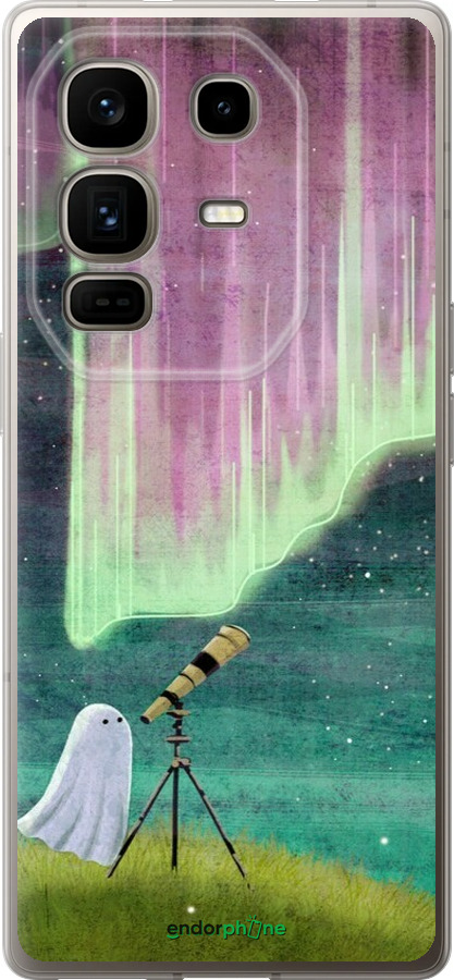 Силиконовый чехол Привидение и звезды для Infinix Note 50 Pro+ - 6443u-4041 изображение 