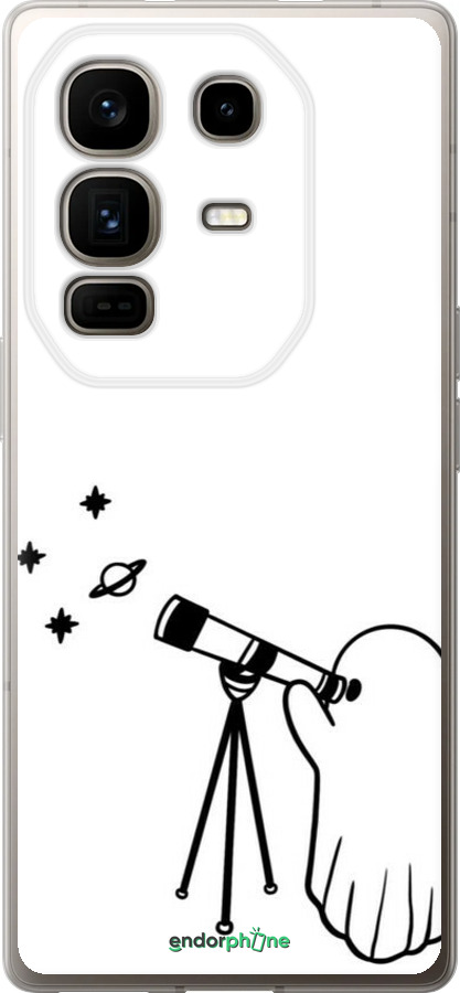 Силиконовый чехол Привидение астроном для Infinix Note 50 Pro+ - 6444u-4041 изображение 