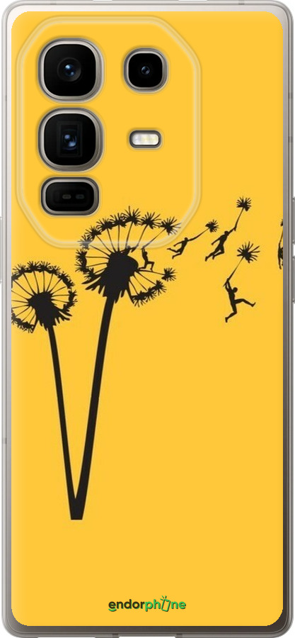 Силиконовый чехол Минимализм одуванчики для Infinix Note 50 Pro+ - 6449u-4041 изображение 