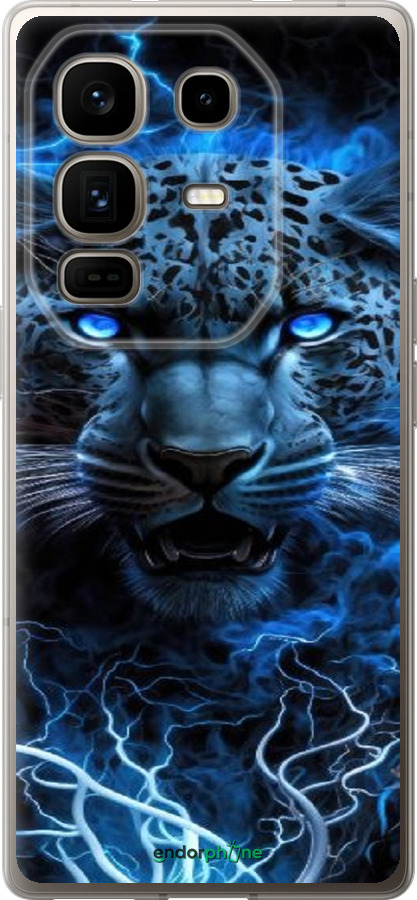 Силиконовый чехол Ледяной леопард для Infinix Note 50 Pro+ - 6460u-4041 изображение 