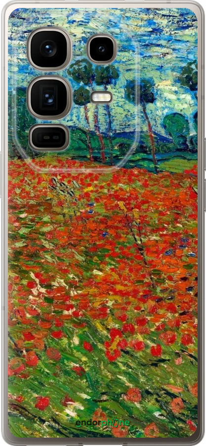 Силиконовый чехол Винсент Ван Гог-Маковое поле для Infinix Note 50 Pro+ - 6466u-4041 изображение 