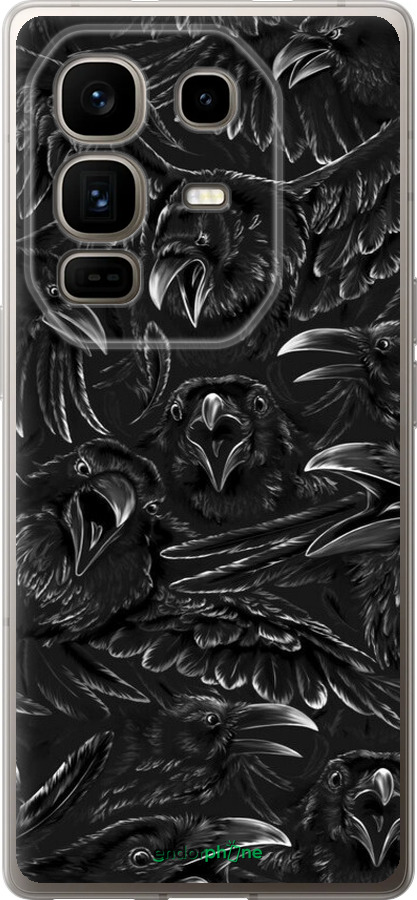 Силиконовый чехол Воронья ярость для Infinix Note 50 Pro+ - 6474u-4041 изображение 
