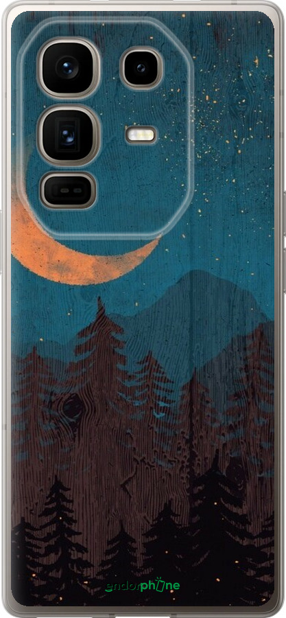 Силиконовый чехол Звездный лес для Infinix Note 50 Pro+ - 6480u-4041 изображение 