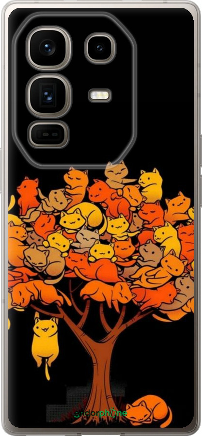 Силіконовий чехол Дерево та котики для Infinix Note 50 Pro+ - 6516u-4041 изображение 